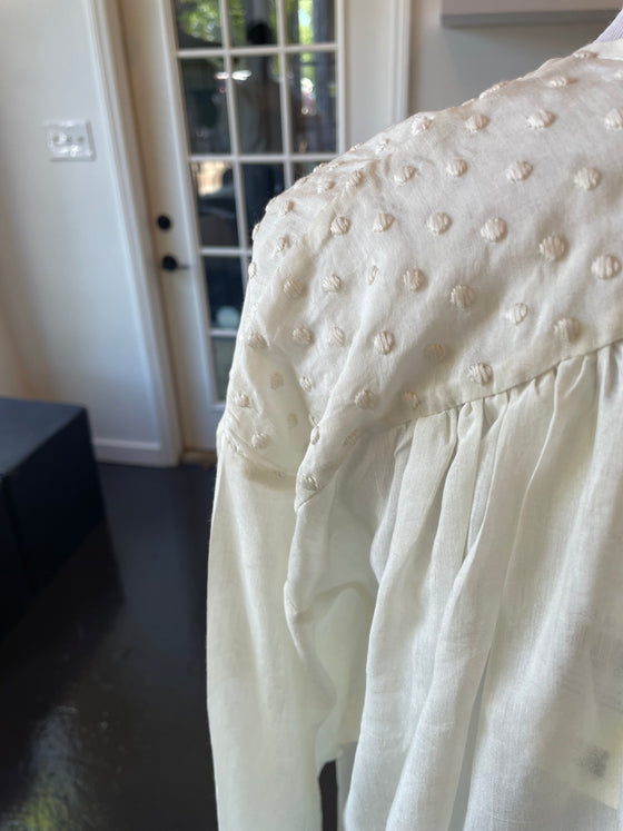 Bunon Off White Blouse Silk Blend