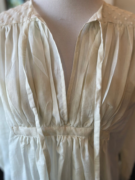 Bunon Off White Blouse Silk Blend