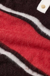 Polo with Rugby Stripe in Cinder Brown