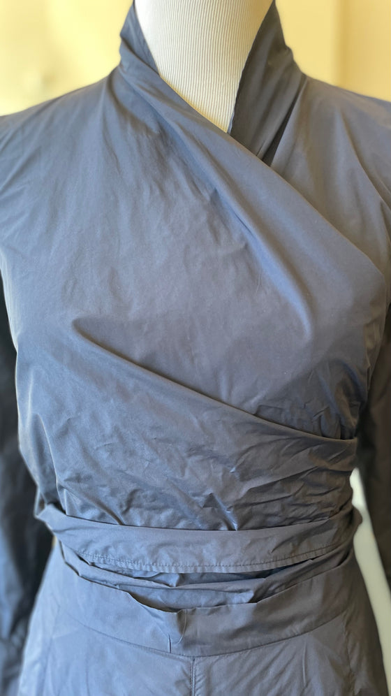 Amethyst Wrap Blouse in Crash