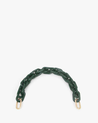 Clare V. Shortie Strap in Fern Resin