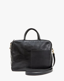 Claude Leather Handbag in Black Rustic