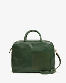  Claude Leather Handbag in Evergreen Rustic
