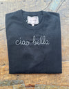 Cashmere Crewneck Black "ciao bella"
