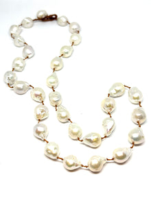  White Baroque Pearl Necklace