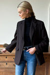 Little Turtleneck Black Organic