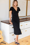 Emerson Fry Knot Front Dress Black