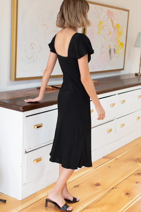 Emerson Fry Knot Front Dress Black