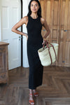 Racerback Tank Maxi in Onyx Rib