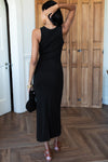Racerback Tank Maxi in Onyx Rib