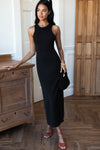 Racerback Tank Maxi in Onyx Rib