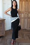Racerback Tank Maxi in Onyx Rib