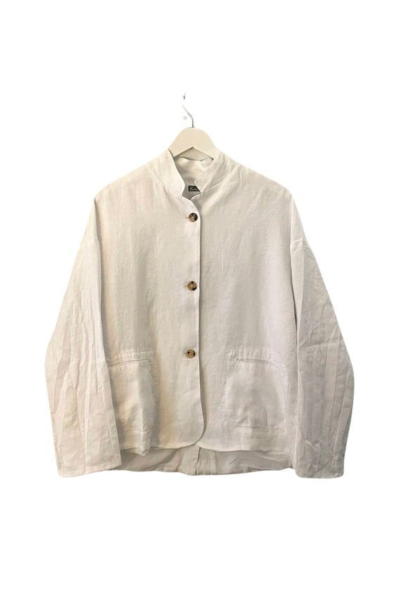 Cotton and Linen Jacket in Optical