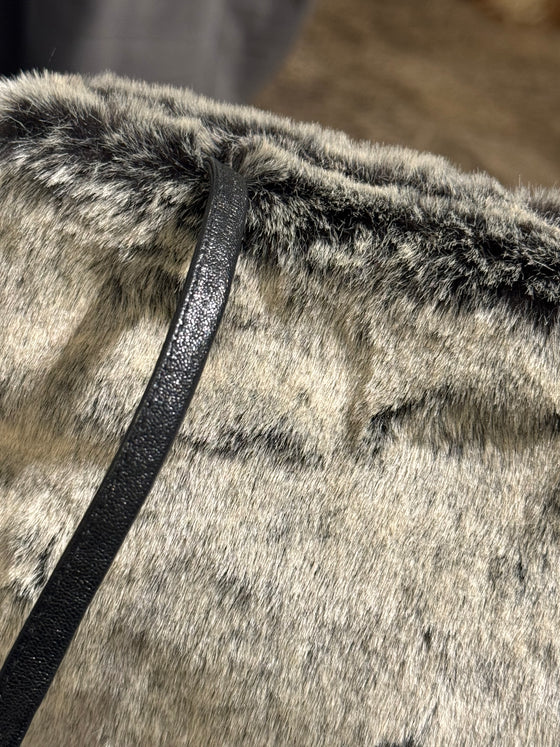 Joan Charcoal Fur On Bag