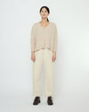 V-Neck Sweater Wool and Alpaca Sand Beige