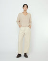 V-Neck Sweater Wool and Alpaca Sand Beige