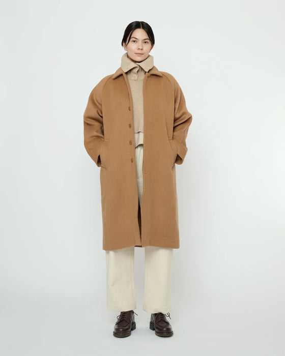 Long Wool Duster Camel