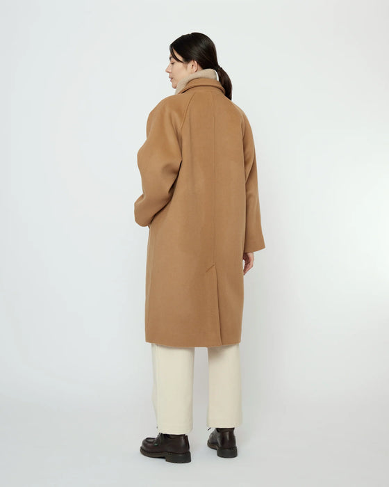 Long Wool Duster Camel
