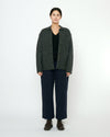 Boiled Merino Wool Shirt Jacket Charcoal