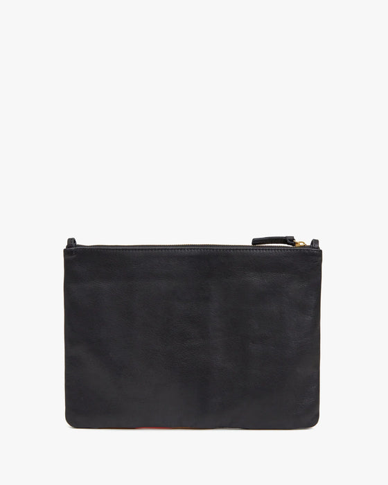 Clare V. Flat Clutch w/Tabs in Multi Patchwork