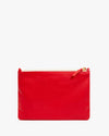 Clare V. Oui Flat Clutch w/Tabs in Cherry Red