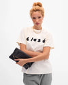 Foldover Clutch w/Tabs in Petit Caviar