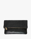 Foldover Clutch w/Tabs in Petit Caviar