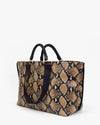 Grande Bateau Tote in Desert Snake