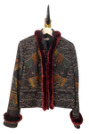 Sabina Savage "The Wind Horse" Silk Trim Wool Jacket