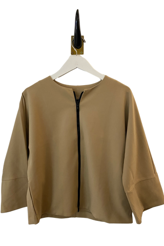 Peter O. Mahler Camel Soft Zip Jacket
