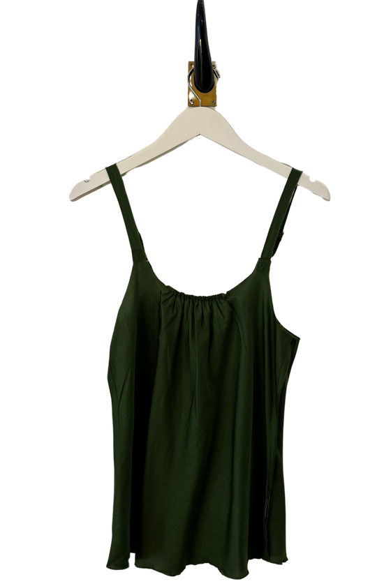 Moss Silk Strap Cami