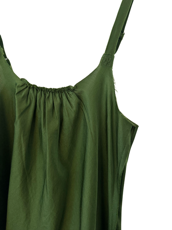 Moss Silk Strap Cami