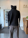 Bat Sleeve Cashmere Turtleneck Sweater Black
