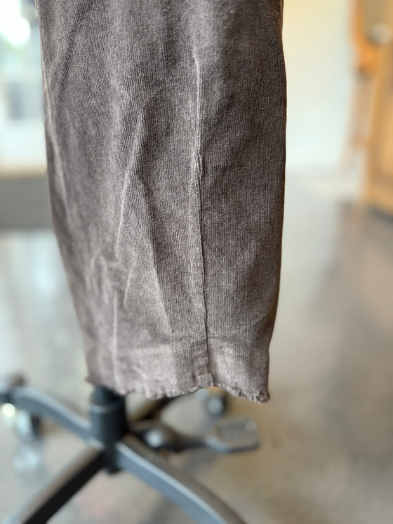 Corduroy Cropped Pants Mulch