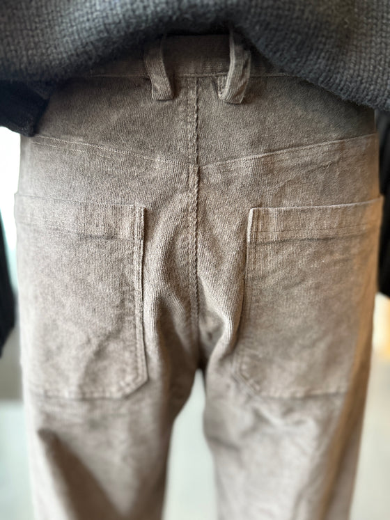 Corduroy Cropped Pants Mulch