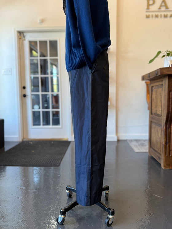 Navy Wide Leg Pants Papercrash