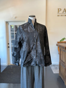  Floral Jacquard Blousejacket  Papercrash Graphite