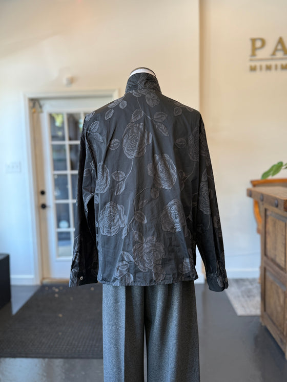 Floral Jacquard Blousejacket  Papercrash Graphite