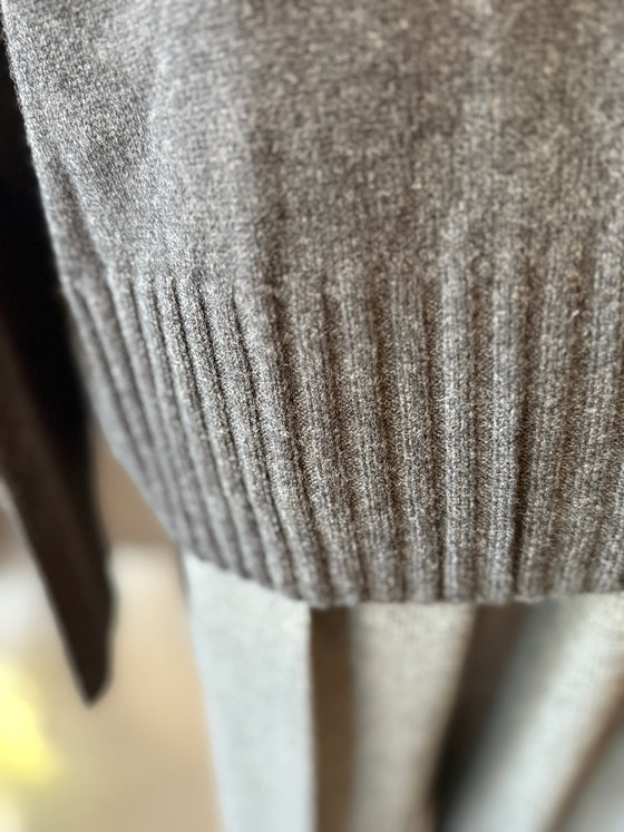 Cashmere Crewneck Pullover Sweater Charcoal