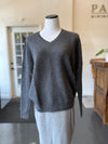 Reg Royal Cashmere Paul V Neck Coal