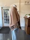 "The Wolf You Feed" Wool Crepe Lounge Jacket Desert/Dawn