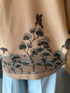 "The Wolf You Feed" Wool Crepe Lounge Jacket Desert/Dawn
