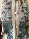 "The Wolf You Feed" Wool Crepe Lounge Jacket Desert/Dawn