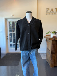  Renew-Wool Cardigan Charcoal