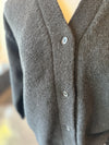 Renew-Wool Cardigan Charcoal