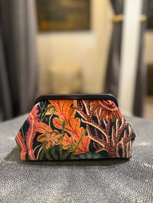  Liette Black and Coral Floral