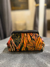 Liette Black and Coral Floral