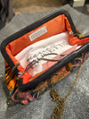 Liette Black and Coral Floral