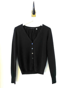  Tuck Back Cardigan Black