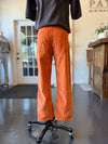 Soft Corduroy Cropped Pants Flame